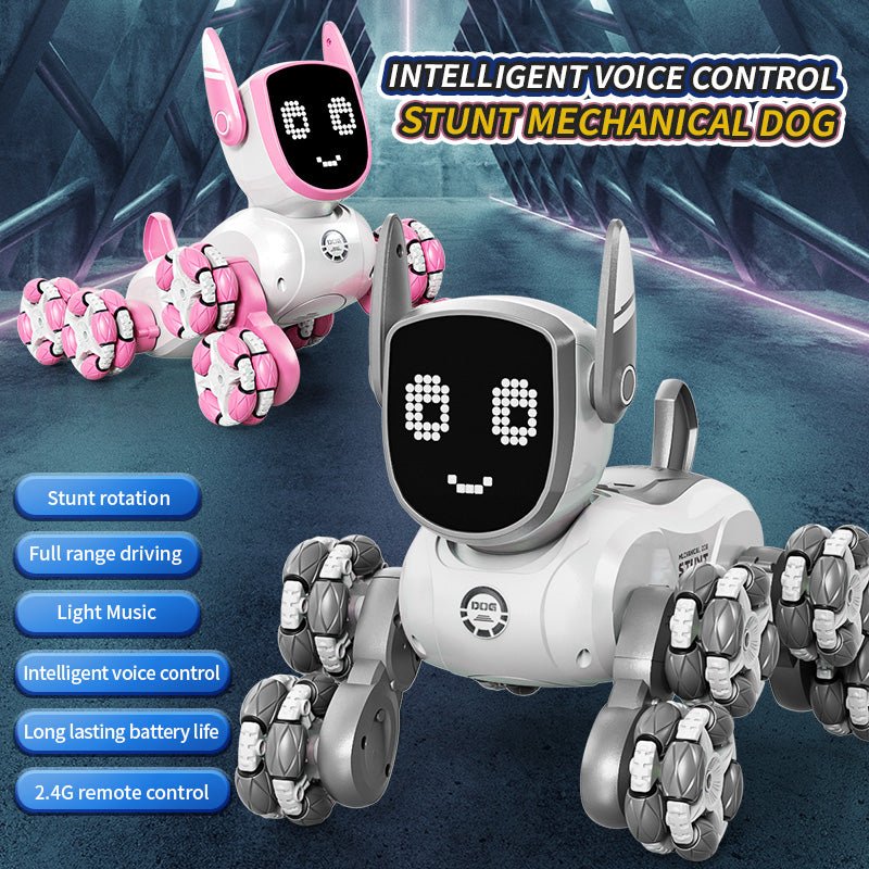 Smart Robotic Dog – Interactive Remote Control Toy with Lights, Music & Motion - AI - DEN Store