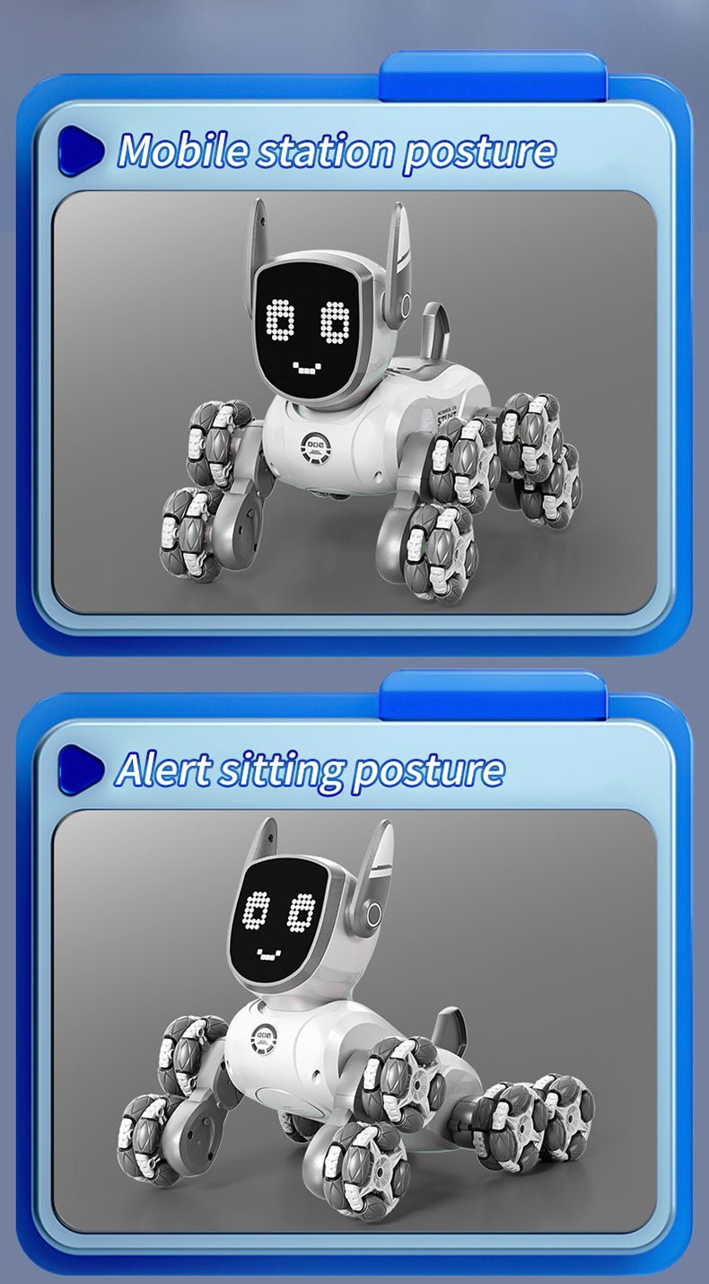 Smart Robotic Dog – Interactive Remote Control Toy with Lights, Music & Motion - AI - DEN Store