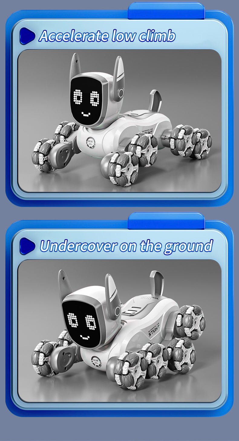 Smart Robotic Dog – Interactive Remote Control Toy with Lights, Music & Motion - AI - DEN Store
