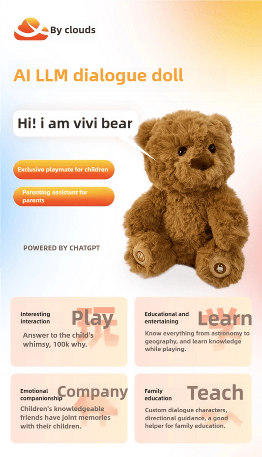 Vivi Bear - AI - powered companion to your kids - Pre - order - AI - DEN Store